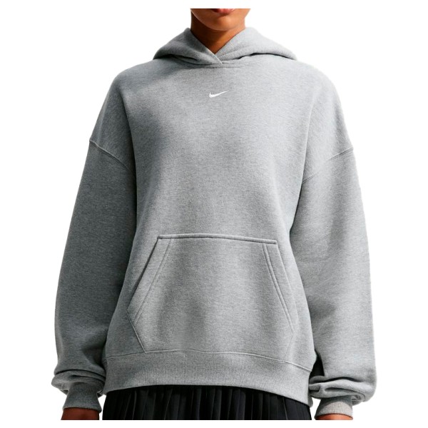 Nike Women’s Studio Fleece MW Oversize Pullover Hoody Trui Grijs