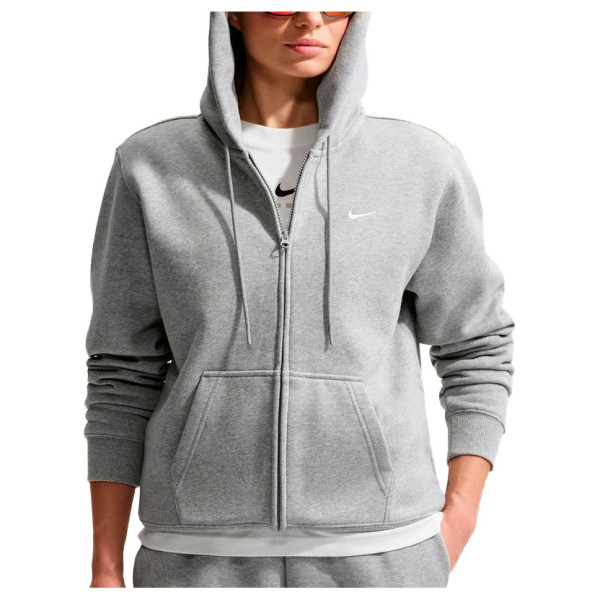 Nike Women’s Studio Fleece MW Std Full Zip Hoody Hoodie Grijs