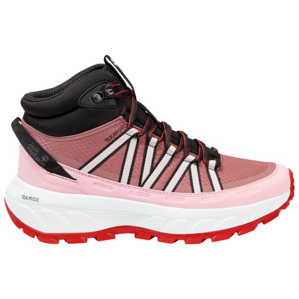 Jack Wolfskin Wild Hike Texapore Mid Wanderschuhe Damen Wandern (Gr 36 |rosa |wasserdicht)