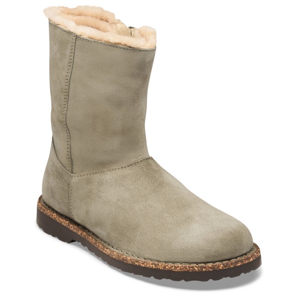 Birkenstock Women’s Uppsala Zip Suede Shearling Winterschoenen Narrow Beige
