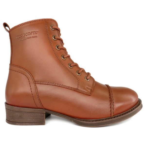 Ten Points Pandora Lace & Zip Boots Hoge schoenen Lightbrown