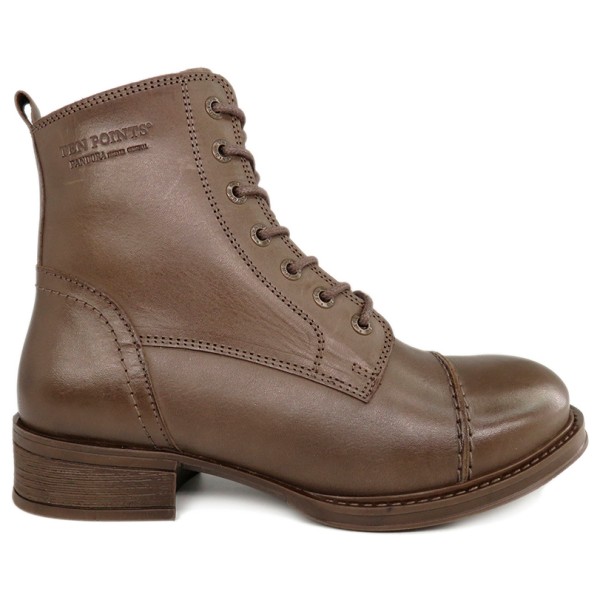 Ten Points Pandora Lace & Zip Boots Hoge schoenen Taupe