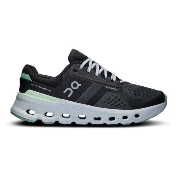 Image of On - Women"s Cloudrunner 2 Wide - Runningschuhe Gr 37,5;38;38,5;39;40;40,5;41;42;42,5;43 grau;schwarz/grau'