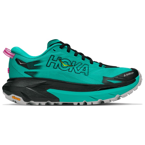 HOKA Women’s Mafate 5 Trailrunningschoenen 2/3 electric aqua Zwart