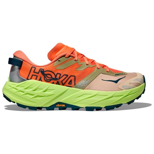 HOKA Speedgoat 7 Trailrunningschuhe Women (Gr 38 2/3 - Regular |persimmon / neon yuzu)
