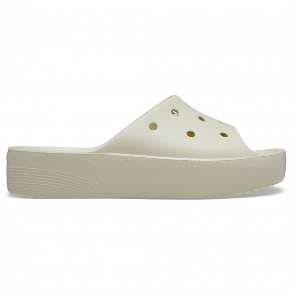 Image of Crocs - Women"s Classic Platform Slide - Sandalen Gr W10;W11;W6;W7;W8;W9 grau/beige;schwarz'