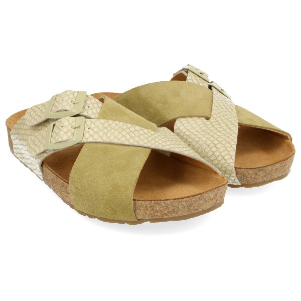 Image of Haflinger - Women"s Bio Amiga - Sandalen Gr 36;37;38;39;40;41;42 beige;beige/braun'