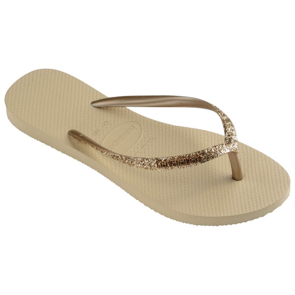 Havaianas – Women’s Slim Glitter II – Sandalen maat , Beige