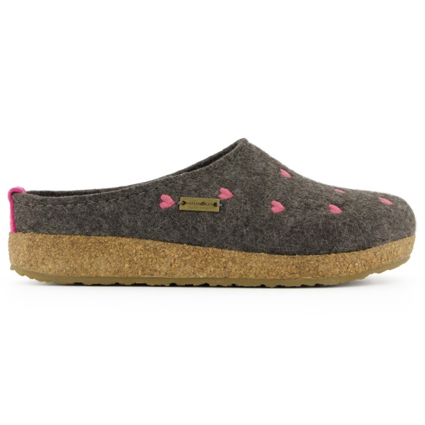 Image of Haflinger - Women"s Grizzly Cuoricini - Hüttenschuhe Gr 36;37;38;39;40;41;42 beige;braun;grün;schwarz'