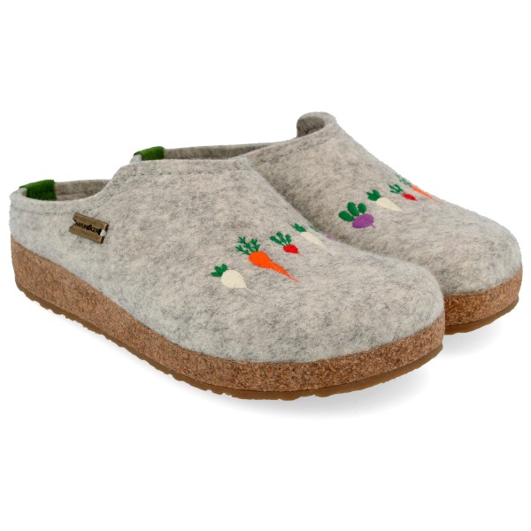 Image of Haflinger - Women"s Grizzly Rübli - Hüttenschuhe Gr 40 grau'