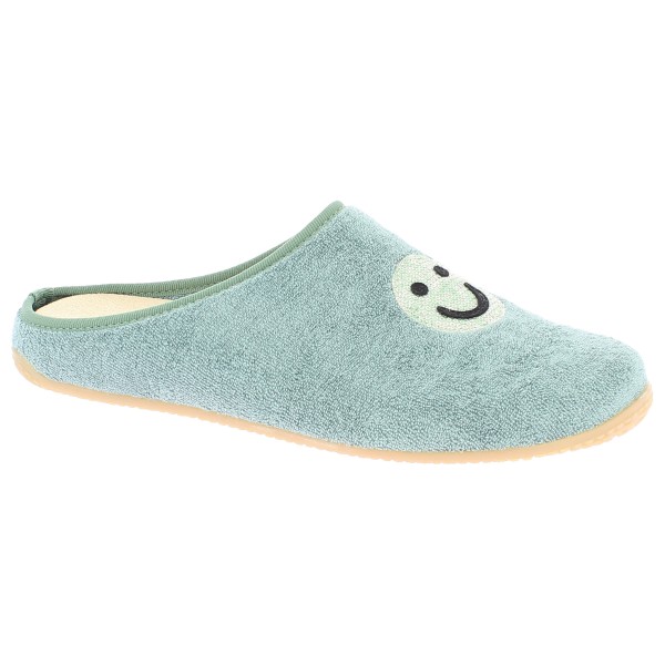 Image of Living Kitzbühel - Women"s Pantoffel Frottee Smiley - Hüttenschuhe Gr 36;37;38;39;40;41;42 beige;türkis'