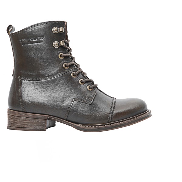 Ten Points Pandora Lace Boots Tanned Leather Freizeitstiefel Damen (Gr 38 |grau)