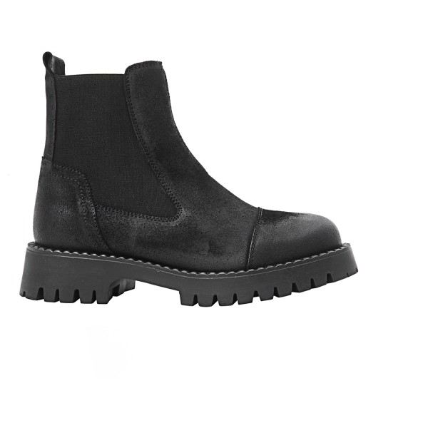 Ten Points Penny Chelsea Suede Boots Freizeitstiefel Damen (Gr 38 |schwarz)