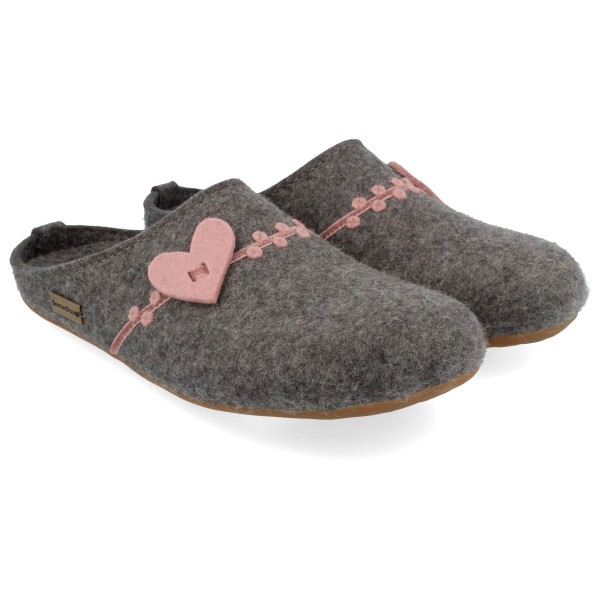 Haflinger Women's Everest Coeur - Pantoffels, grijs, foto 2