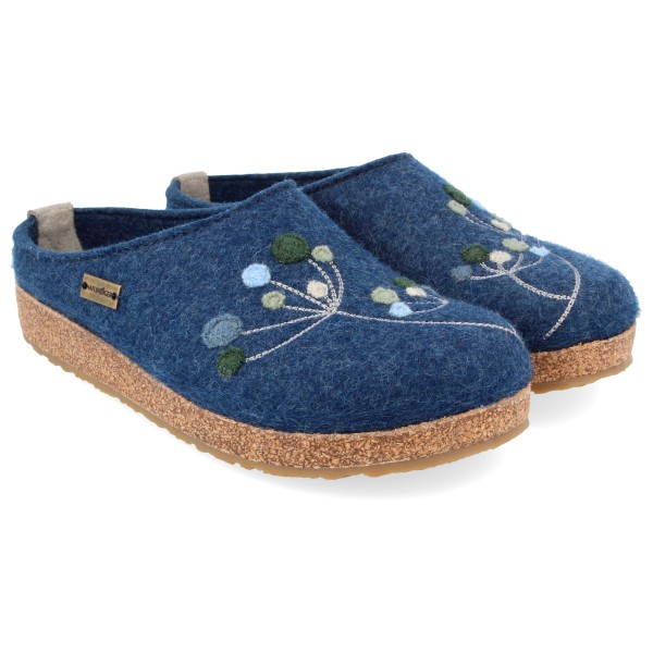Haflinger Women’s Grizzly Amaya Pantoffels Blauw