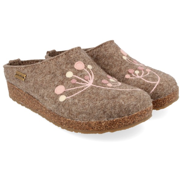 Haflinger Women’s Grizzly Amaya Pantoffels Bruin