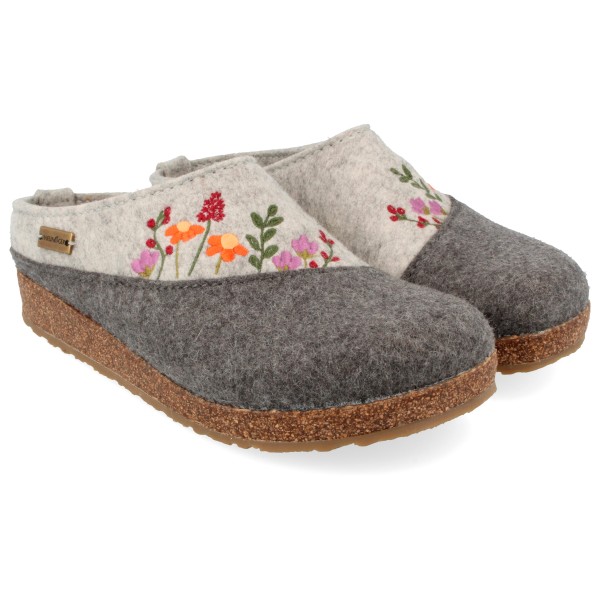 Haflinger Women’s Grizzly Bienenglück Pantoffels Grijs