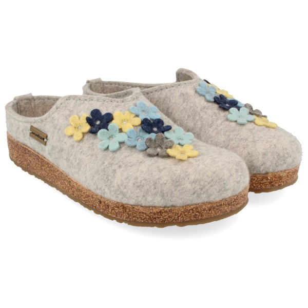 Haflinger Women’s Grizzly Flores Pantoffels Grijs