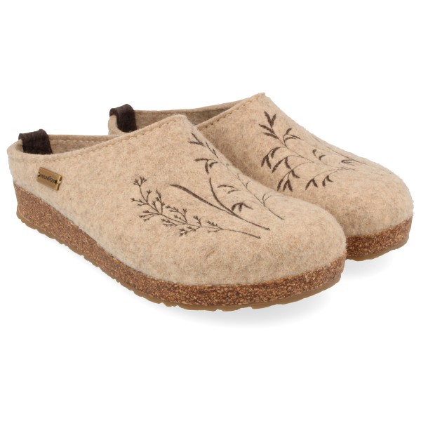Haflinger Women’s Grizzly Meadow Pantoffels Beige