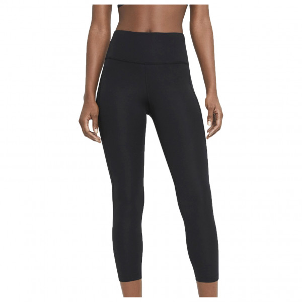 Image of Nike - Women"s Fast Mid-Rise Crop Running Leggings - Lauftights Gr S;XS schwarz'