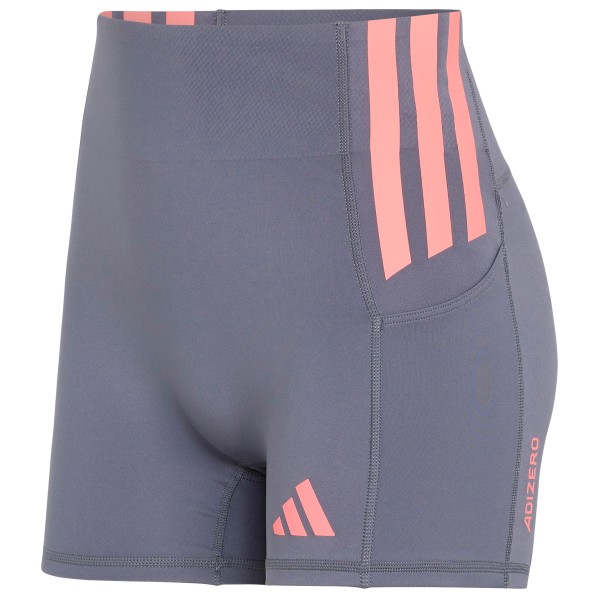 adidas – Women’s Adizero Short Leggings – Hardlooplegging maat S – Length: 4”, Grijs