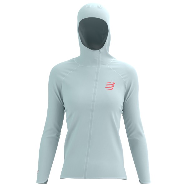 Laufjacke Compressport Hurricane Waterproof 10/10 Jacket Damen (Gr M |grau |wasserdicht)