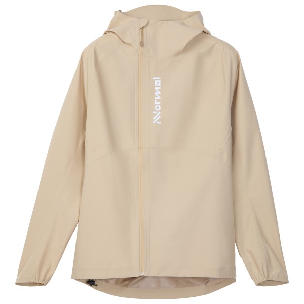 NNormal Trail Rain Jacket 02 Laufjacke Damen (Gr XL |beige |wasserdicht)