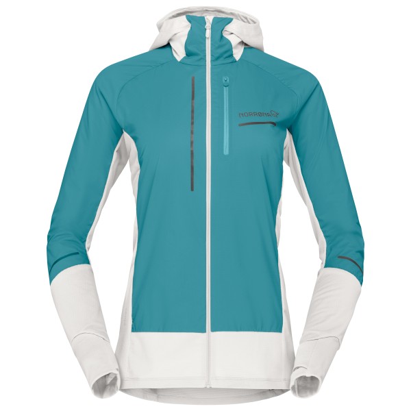 Norrona Senja Alpha90 Hood Laufjacke Damen (Gr L |türkis)