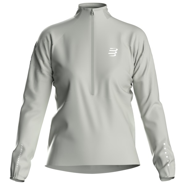 Compressport Women’s Aura Windproof Jacket Hardloopjack Grijs