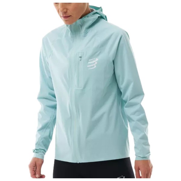 Compressport Women’s Tempest Waterproof Jacket Hardloopjack turkoois Turquoise