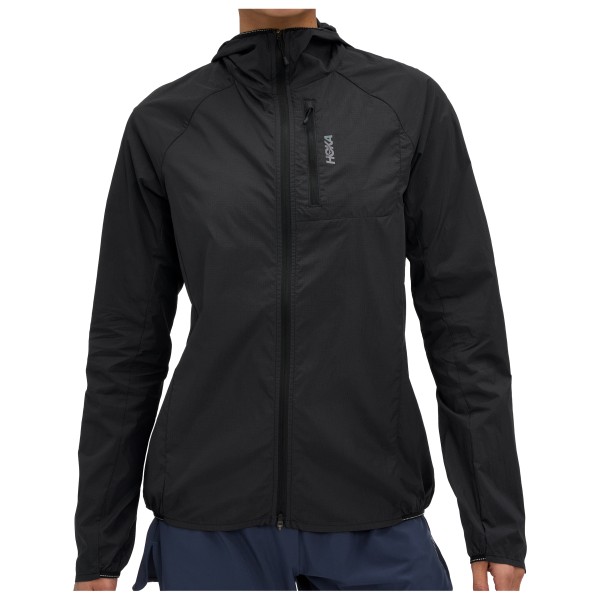 HOKA Women’s Skyflow Wind Jacket Hardloopjack Zwart