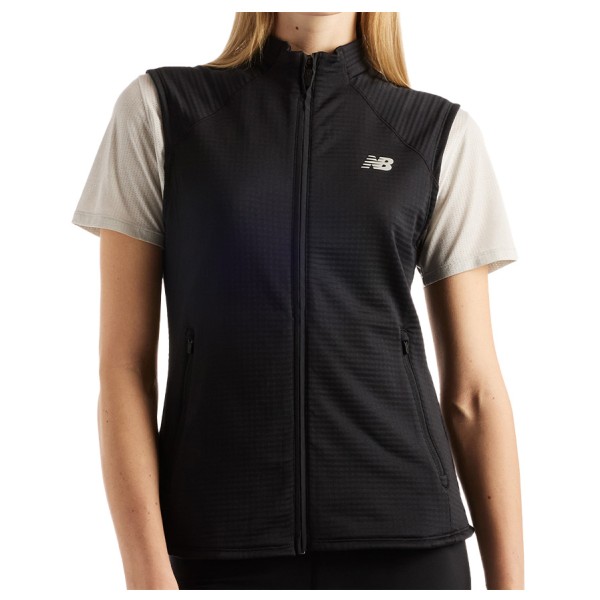 New Balance Women’s RC Essential Heat Grid Vest Hardloopbodywarmer Zwart