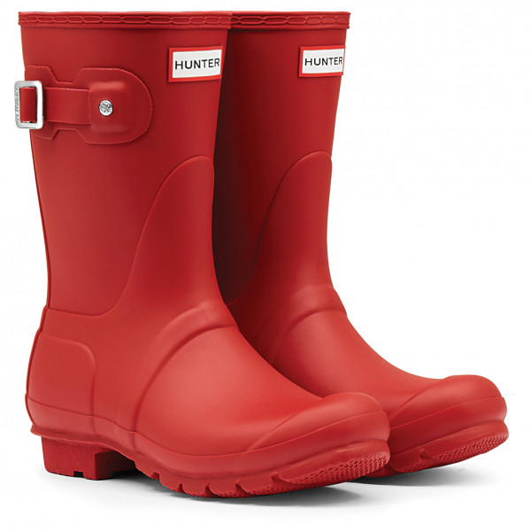 Hunter Boots Original Short Gummistiefel Women (Gr 40,5 |rot |wasserdicht)