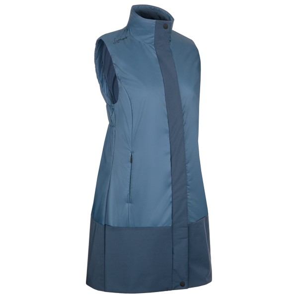 Image of LaMunt - Women"s Elena Cashmere Long Vest - Wollgilet Gr 34;36;38;40;42 blau;schwarz/grau'