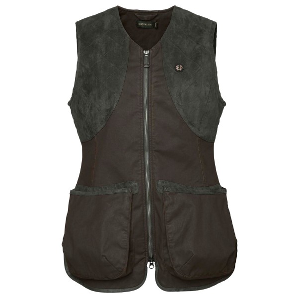 Image of Chevalier - Women"s Vintage Dogsport Vest - Softshellgilet Gr 36;38;40;42;46 grau/schwarz'