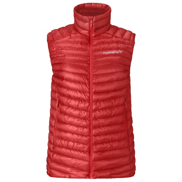 Norrøna Women’s Trollveggen Superlight Down800 Vest Donzen bodywarmer Rood