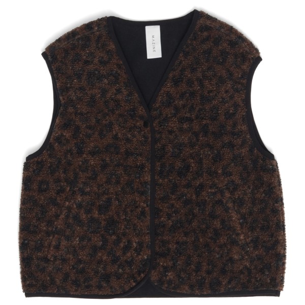 Mazine Women’s Printed Sherpa Vest Fleecebodywarmer Zwart