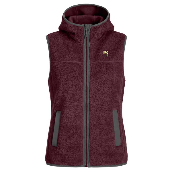 Karpos Women’s Moiazza Retro Hoodie Vest Fleecebodywarmer Rood
