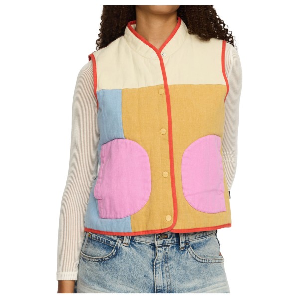 Selfhood Quilted Vest Freizeitweste Damen Alltag (Gr L |beige)