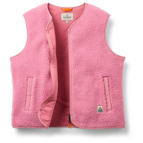 Fleeceweste Passenger Tawny Collarless Deep-Pile Sherpa Gilet Damen (Gr XXL |rosa)