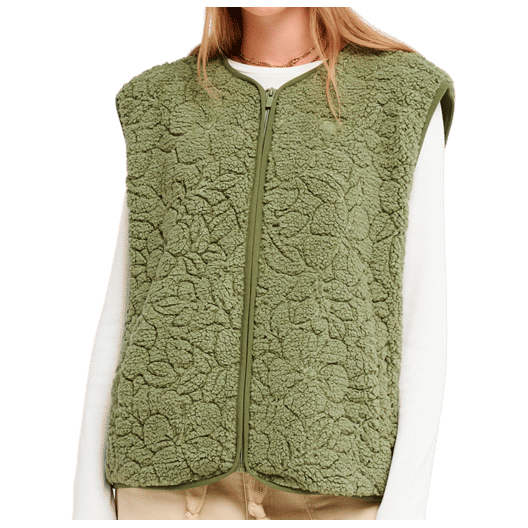 Roxy Women’s Best Town Vest Fleecebodywarmer Olijfgroen