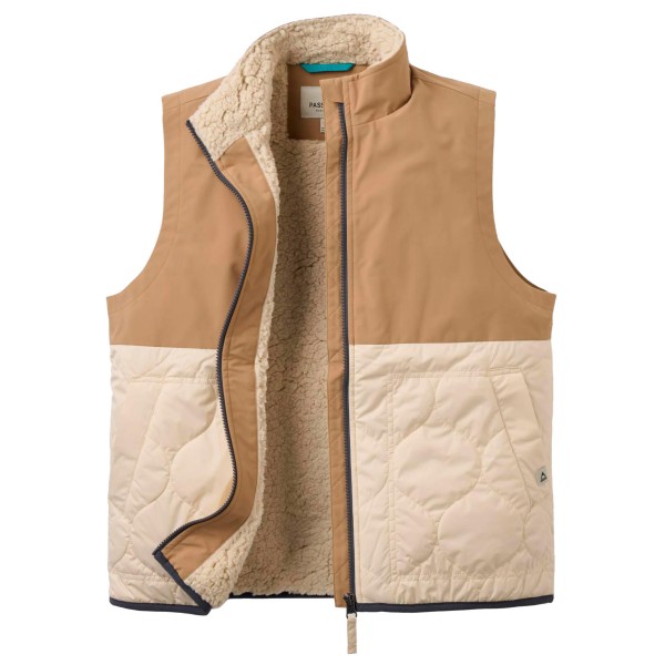 Passenger Women’s Flora Recycled Sherpa Lined Short Gilet Winterbodywarmer Beige