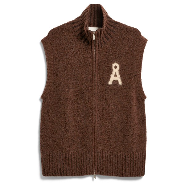 ARMEDANGELS Women’s Iconic Å Bouclé Knit Vest Vrijetijdsvest Bruin