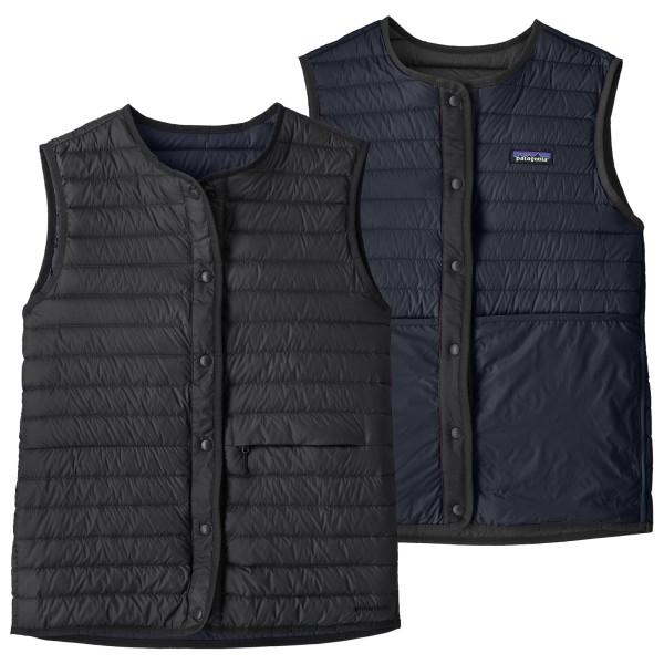 Patagonia Women’s Lightweight Reversible Down Sweater Vest Donzen bodywarmer Zwart