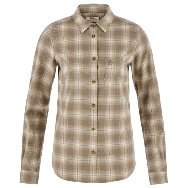 Fjällräven Women’s Övik Flannel Shirt Overhemd Beige
