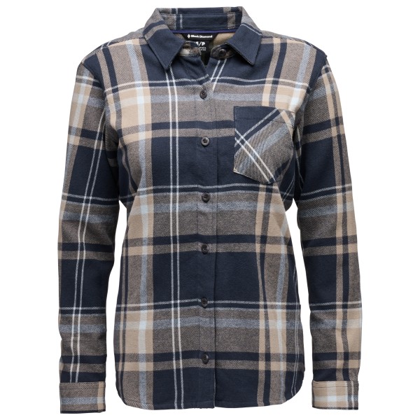 Black Diamond – Women’s Project Flannel – Overhemd maat XS, Grijs