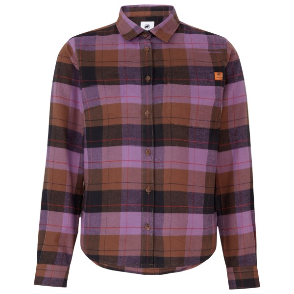 Mammut Women’s Trovat L/S Shirt Overhemd purper Bruin