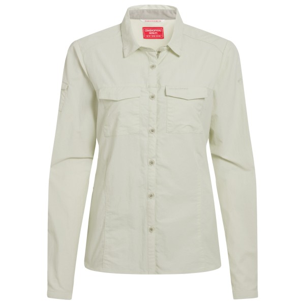 Craghoppers Nosilife Adventure Langarm Bluse III Bluse Women (Gr 42 |beige)