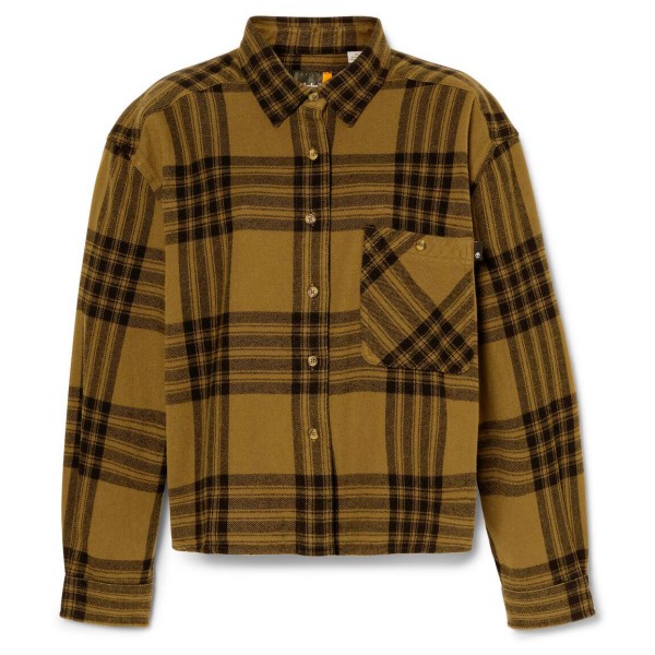 Image of Timberland - Women"s Midweight Flannel Pocket Shirt - Hemd Gr L;M;S;XL;XS braun;rosa'