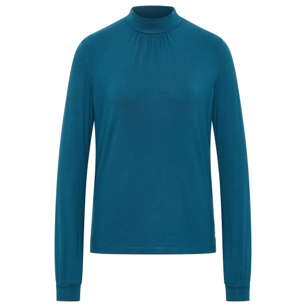 Image of Tranquillo - Women"s Ecovero-Bluse close Neck - Bluse Gr M blau'